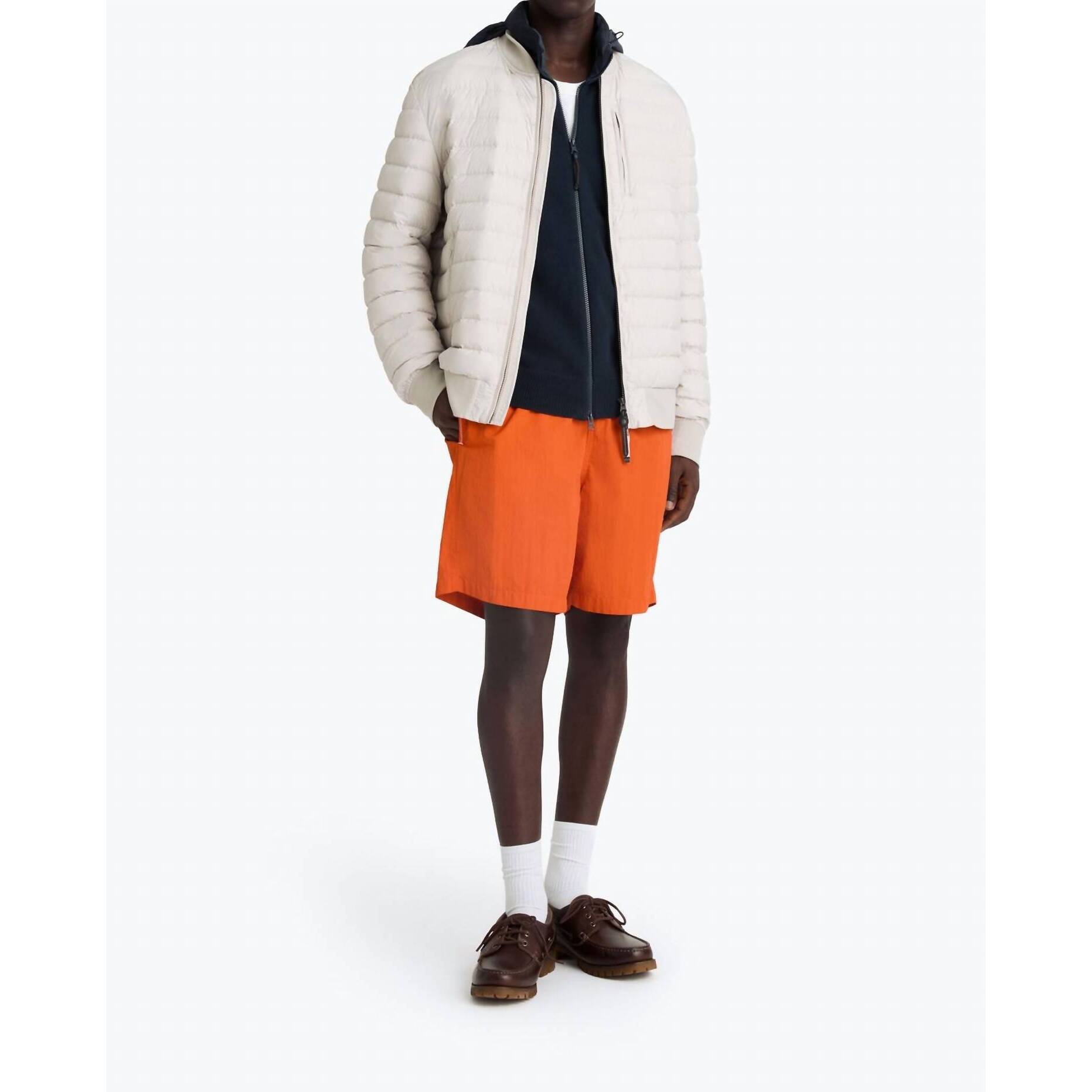 New Parajumpers Brevin Down Filled Bomber Jacket In Pelican